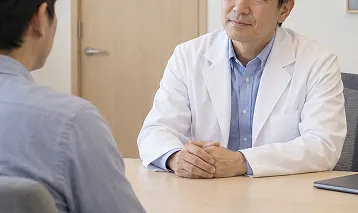 カウンセリングを行う医師